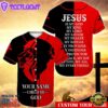 Lion God Red Black Child Of God Custom Baseball Jersey