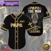 Lion Papa The Man The Legend Cross Custom Baseball Jersey