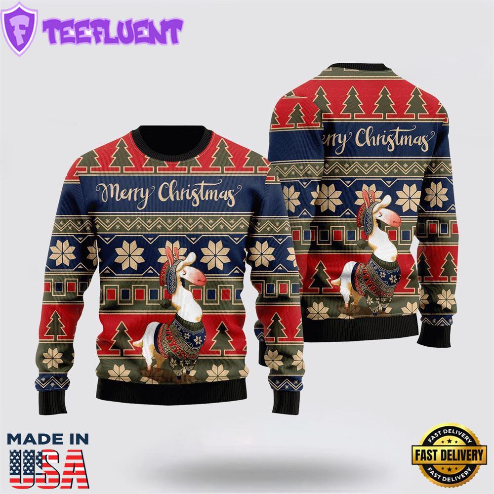 Llamas Superior Ugly Christmas Sweater