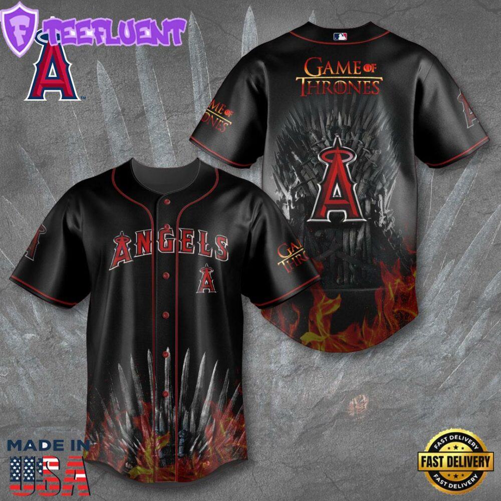 Los Angeles Angels x Game of Thrones Baseball Jersey