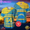 Los Angeles Chargers 3D NFL Personalized Baseball Jerse Shirt For Fans