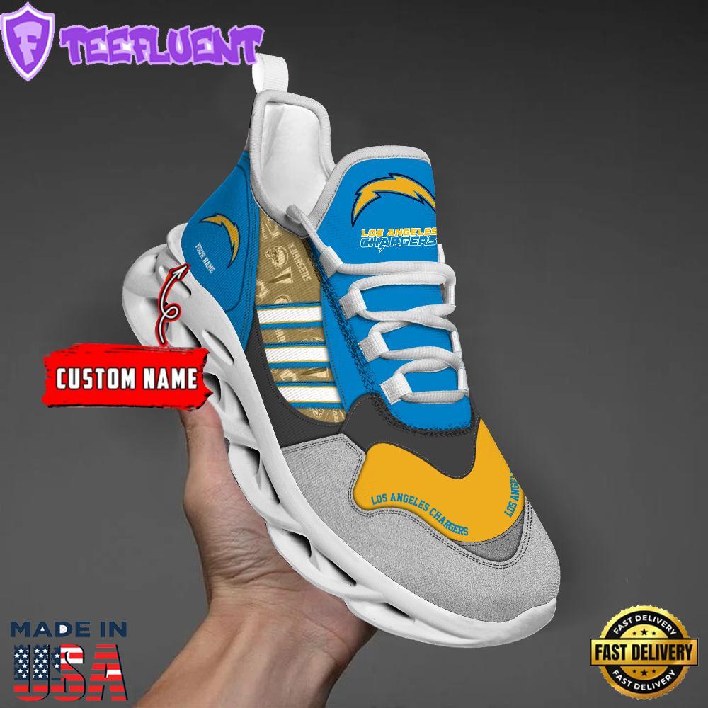 Los Angeles Chargers Clunky Max Soul Shoes NFL Personalized