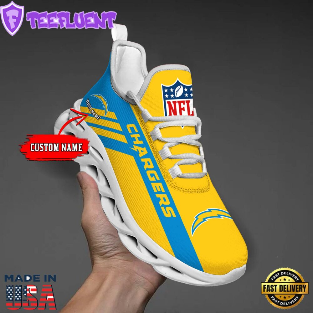 Los Angeles Chargers NFL Clunky Max Soul Shoes Personaliz