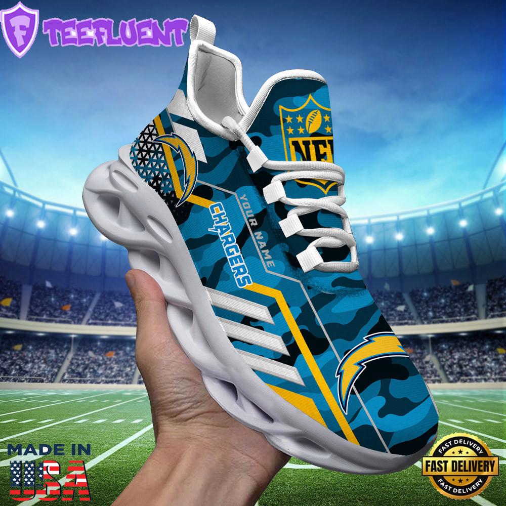 Los Angeles Chargers NFL Clunky Max Soul Shoes Personalized