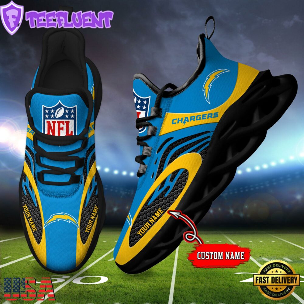 Los Angeles Chargers NFL Limited New Design Max Soul Shoes