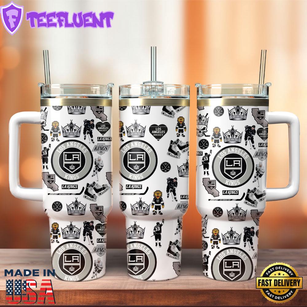 Los Angeles Kings Ice Hockey NHL Sport Custom Stanley Quencher 40oz Stainless Steel Tumbler