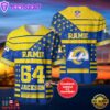 Los Angeles Rams 3D NFL Personalized Baseball Jerse Shirt For Fans