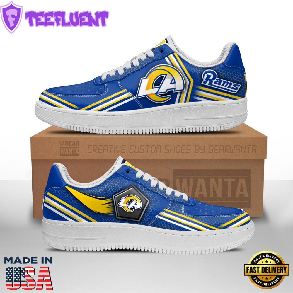 Los Angeles Rams Air Sneakers Custom Force Shoes For Fans