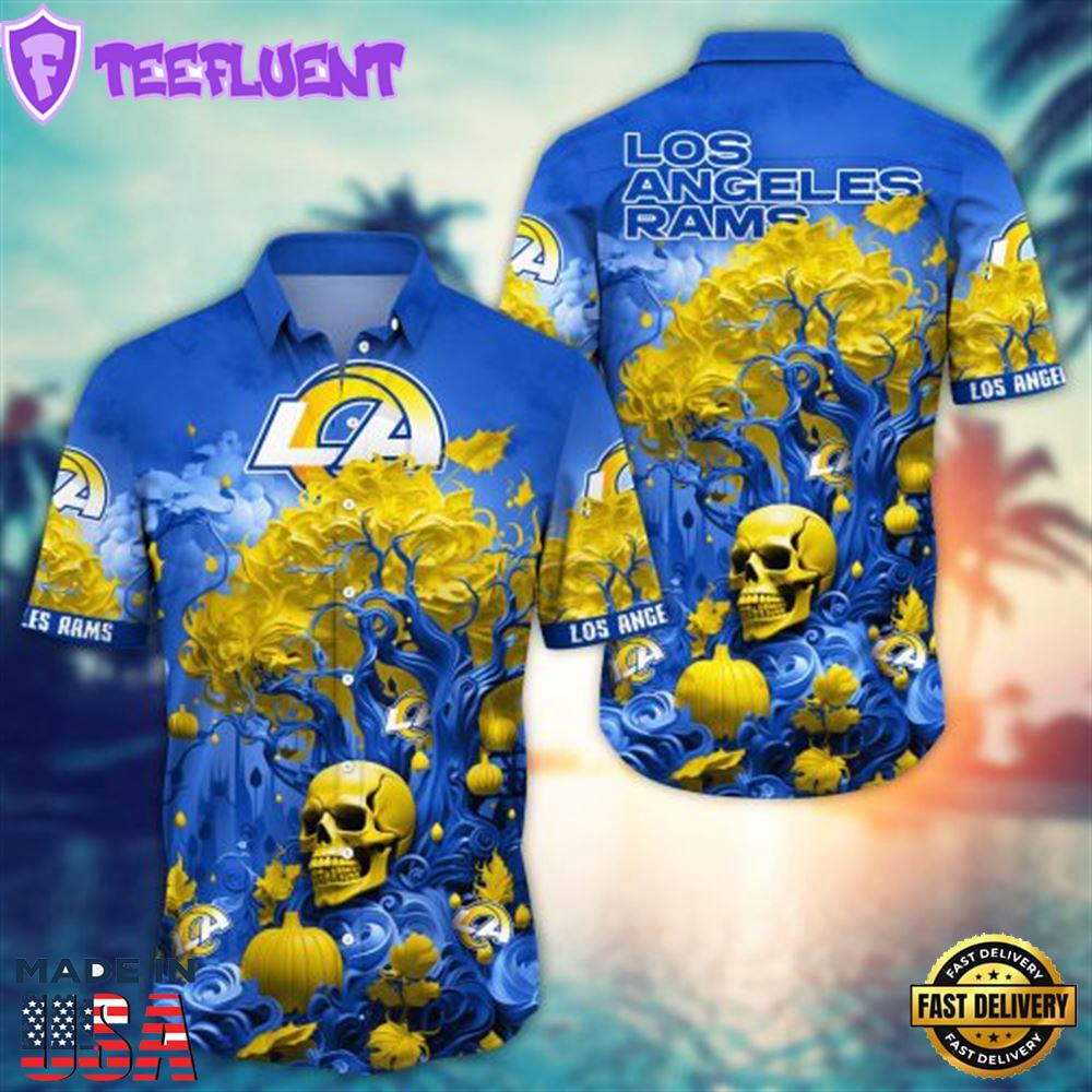 Los Angeles Rams Halloween Skull Pumpkin – NFL Hawaiian Shirt