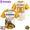 Los Angeles Rams NFL 3D Personalized Baseball Jersey Shirt For Fans