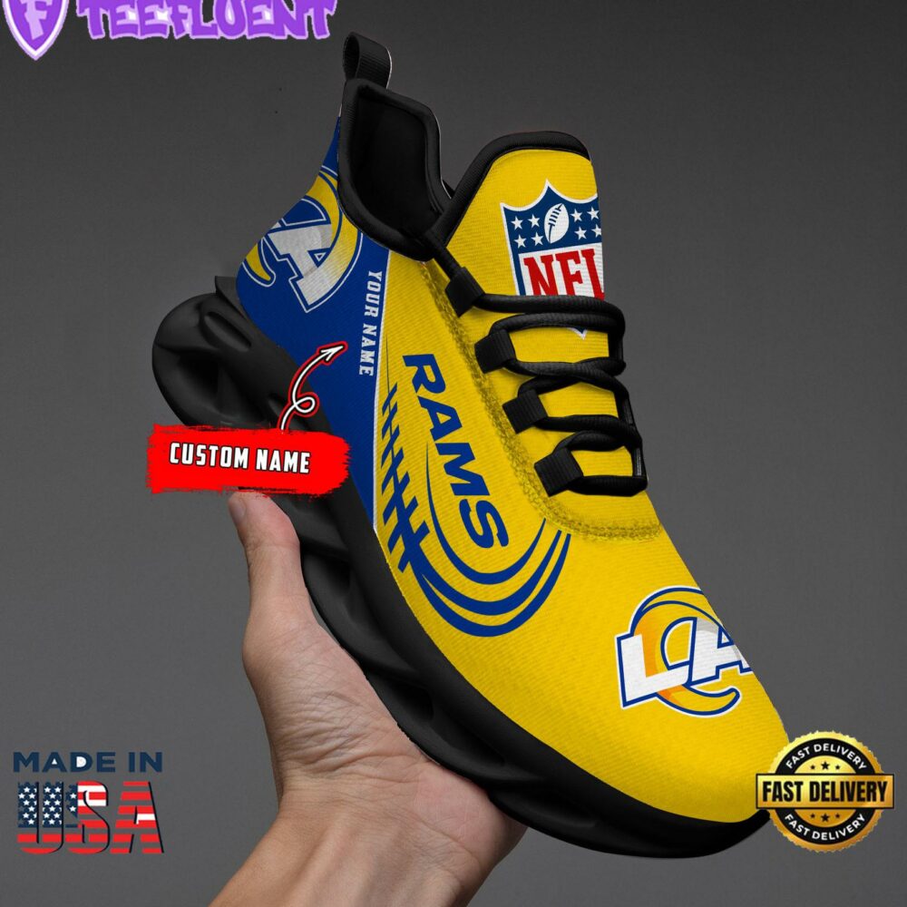 Los Angeles Rams NFL Clunky Max Soul Shoes Personalized 1
