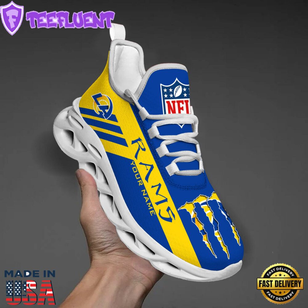 Los Angeles Rams NFL Clunky Max Soul Shoes Personalized
