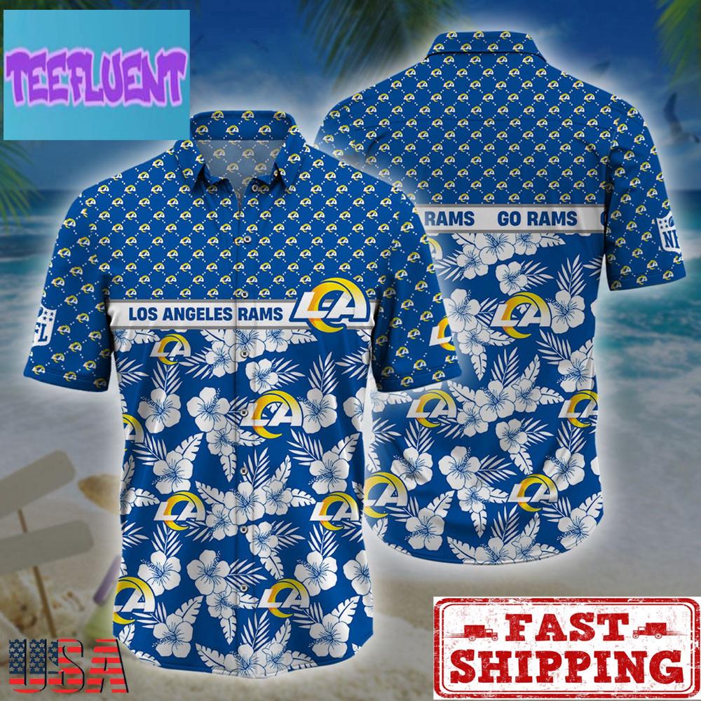 NFL Los Angeles Rams Palm Leaves Hawaiian Shirt , Summer Hawaiian Shirts NFL Los Angeles Rams Palm Leaves Hawaiian Shirt , Summer Hawaiian Shirts