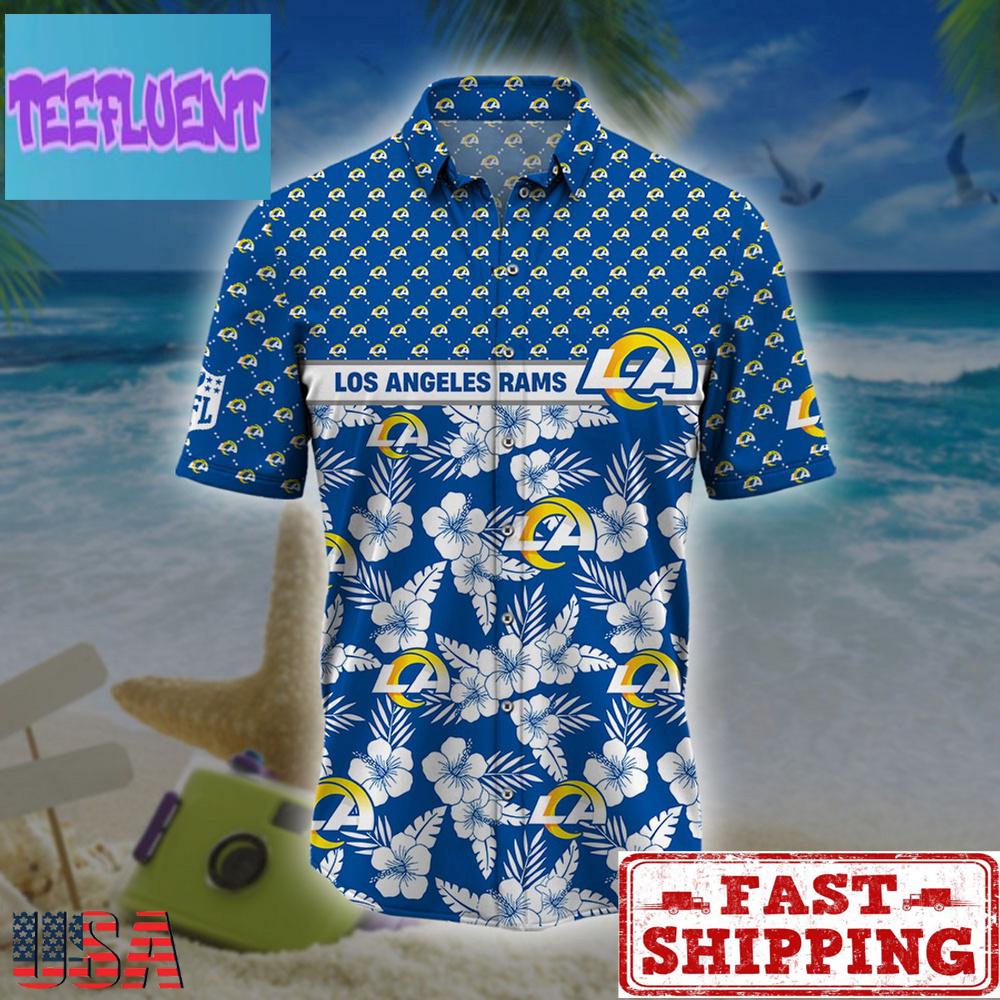 NFL Los Angeles Rams Palm Leaves Hawaiian Shirt , Summer Hawaiian Shirts NFL Los Angeles Rams Palm Leaves Hawaiian Shirt , Summer Hawaiian Shirts
