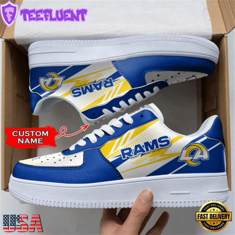 Los Angeles Rams NFL Personalized Air Force 1 Shoes