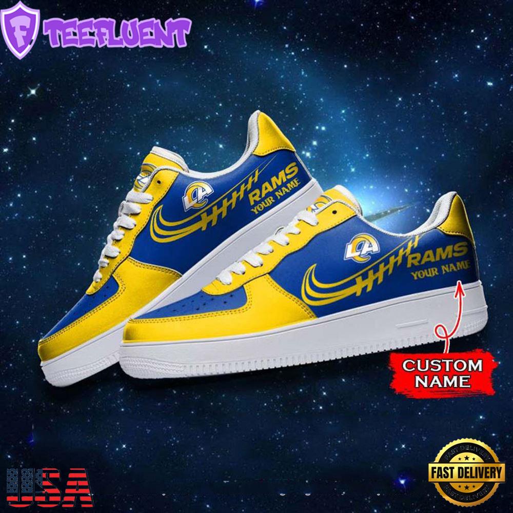 Los Angeles Rams NFL Personalized Air Force Sneaker