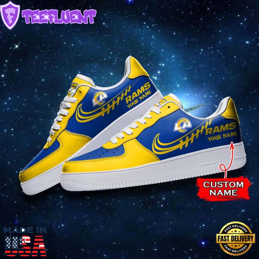 Los Angeles Rams NFL Personalized Nike Air Force Sneaker