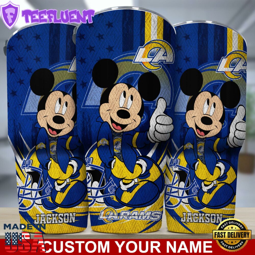 Los Angeles Rams NFL-Custom Tumbler Mickey Mouse For You