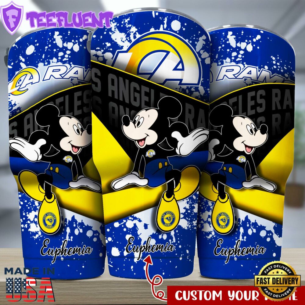 Los Angeles Rams NFL-Custom Tumbler Mickey Mouse Style