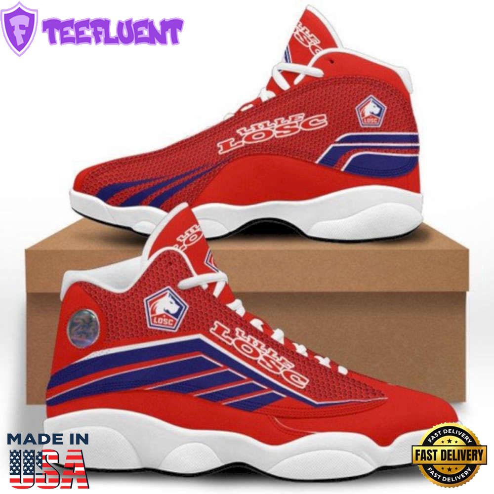 LOSC Lille Red Air Jordan 13 Sneakers