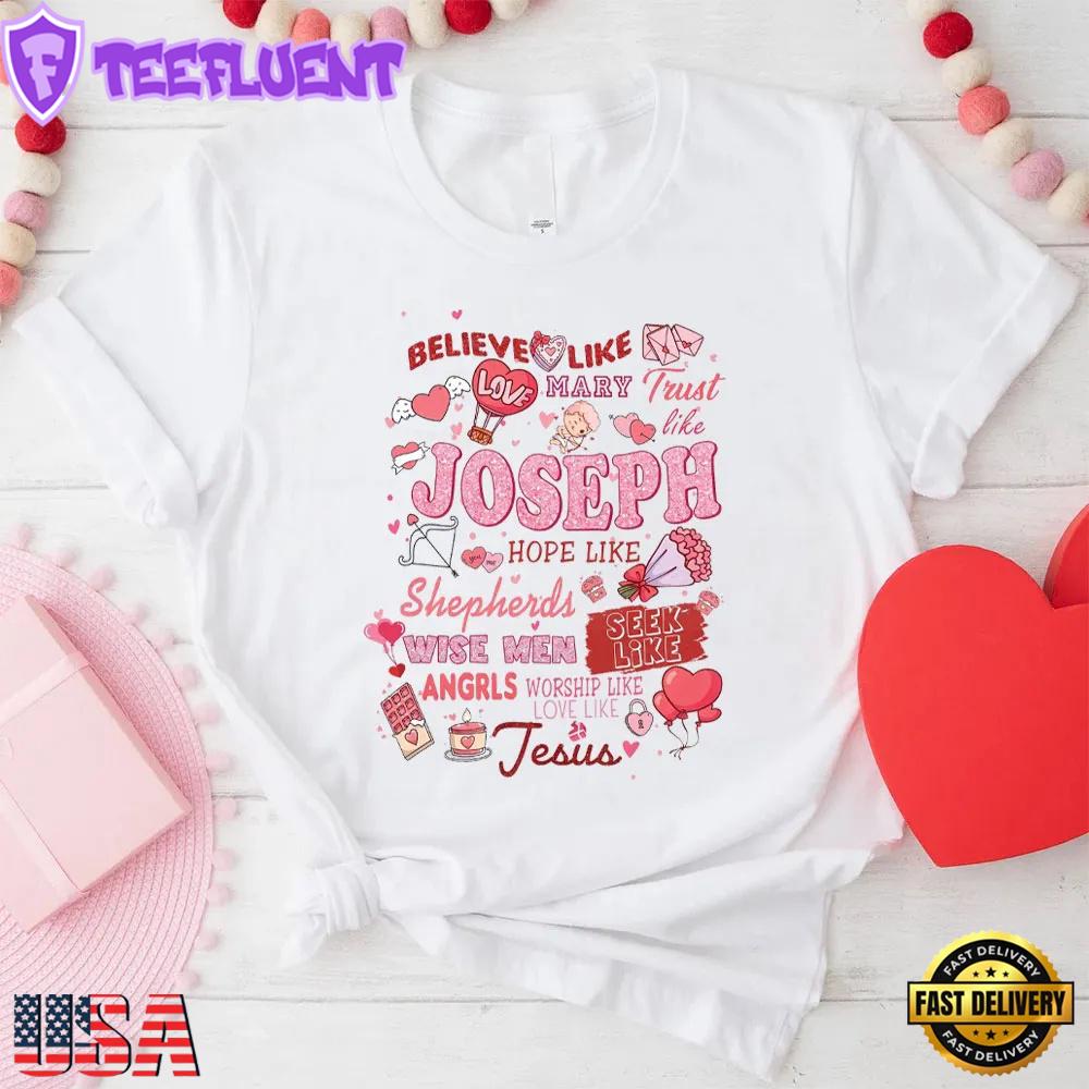 Love Like Jesus Christian Glitter Unisex T-Shirt