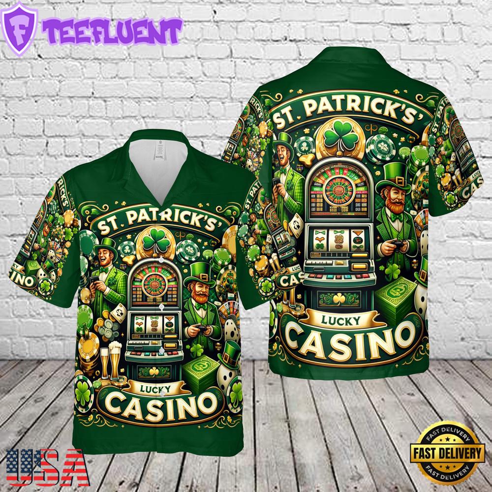 Lucky Casino St Patrick's Day Hawaiian Shirt