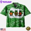 Lucky Clover & Skull Creative St. Patrick'S Day Hawaiian Shirt