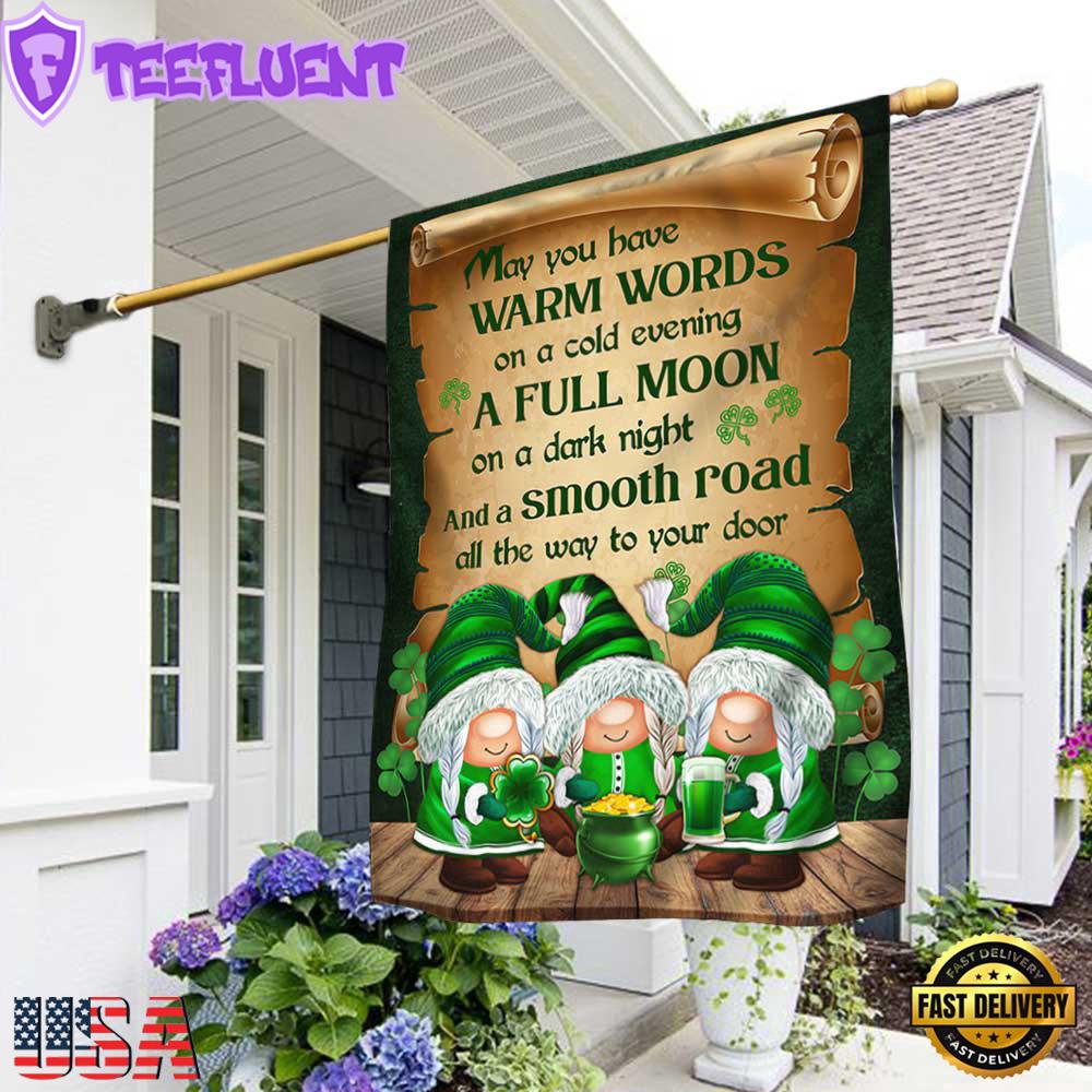 Lucky Gnomes Irish Wishes House And Garden Flag