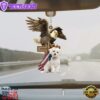 Maltese And Eagle American Flag Ornament, Gift For Christmas