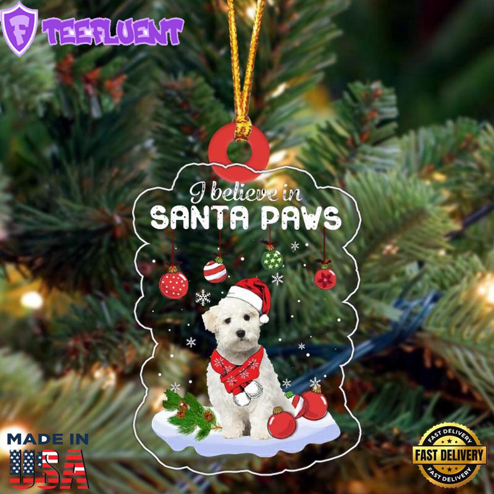 Maltese Christmas Ornament, Gift For Christmas