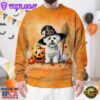 Maltese Dog In Spooky Autumn Halloween 3D Shirt