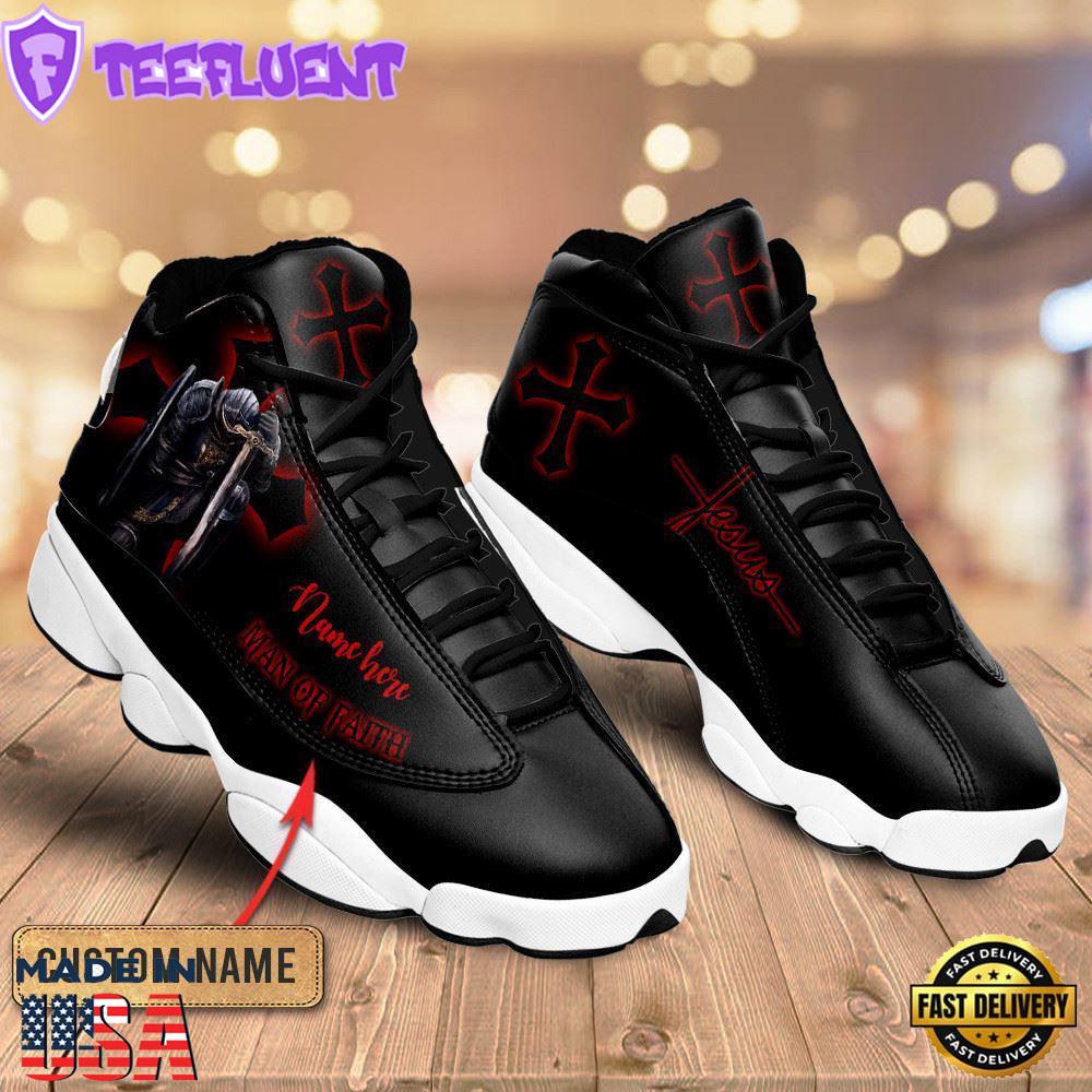 Man Of Faith Black Jesus Custom Name Jd13 Shoes For Man And Women