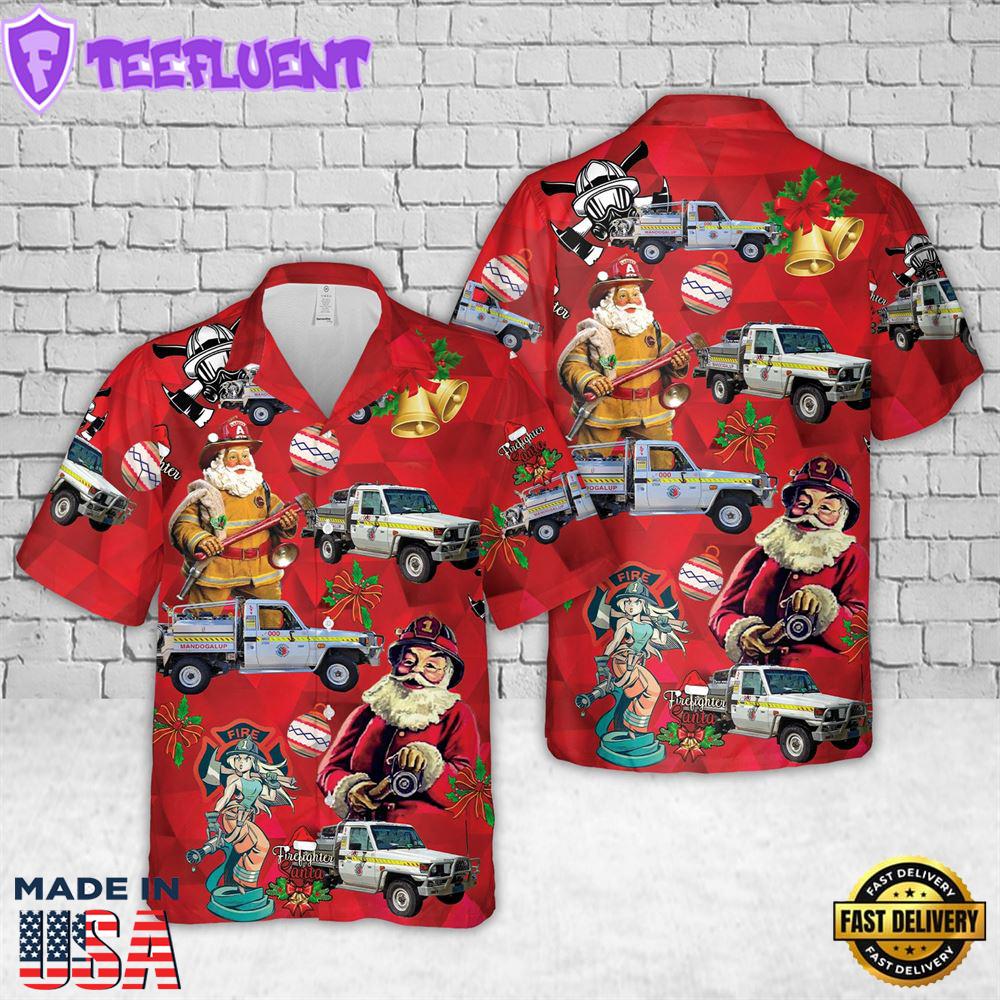 Mandogalup, Western Australia, Mandogalup Bush Fire Brigade Christmas Hawaiian Shirt