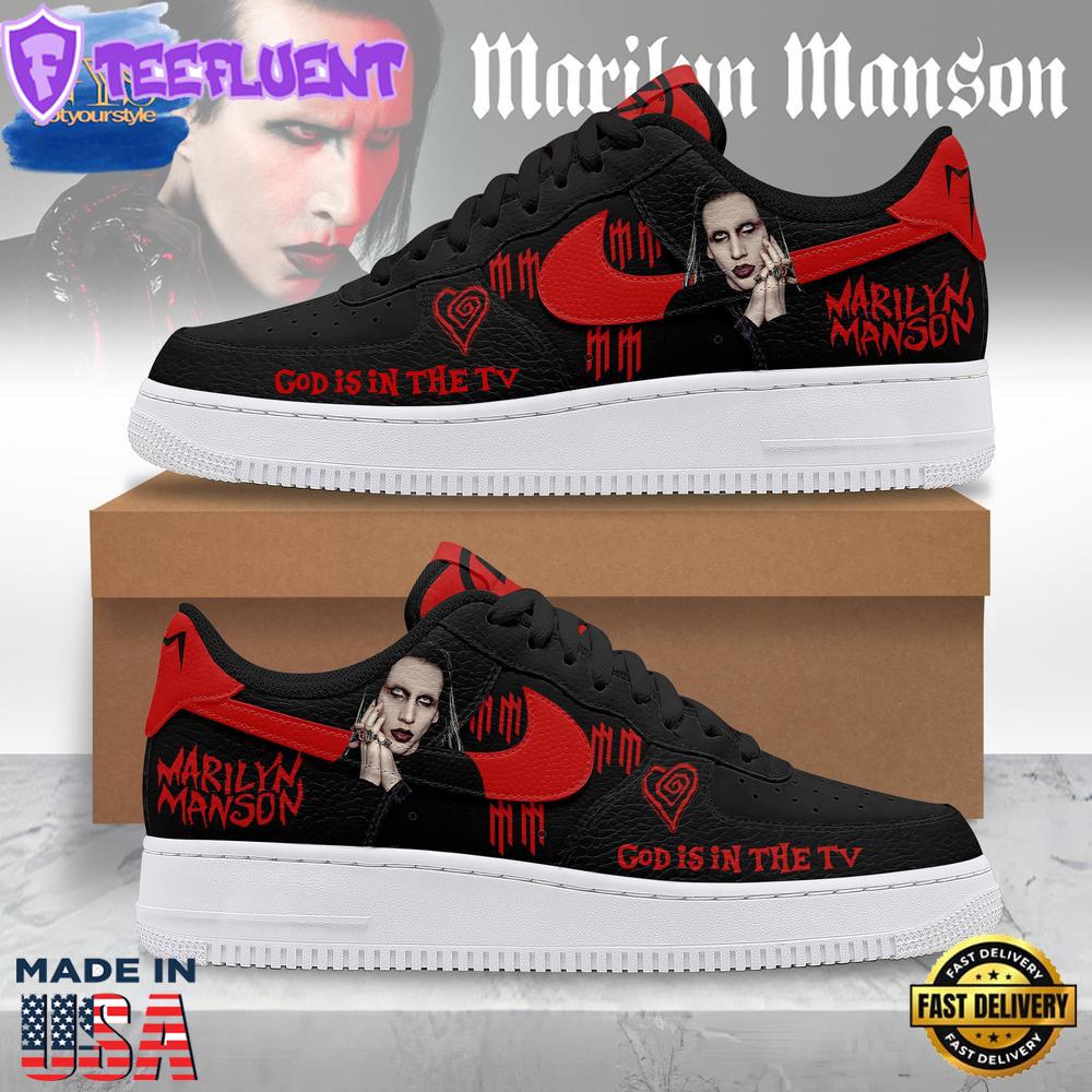 Marilyn Manson God Is In The TV Air Force 1