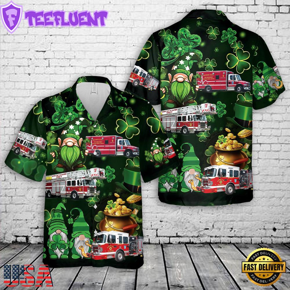 Maryland Baltimore County Fire Department, Patrick's Day Hawaiian Shirt