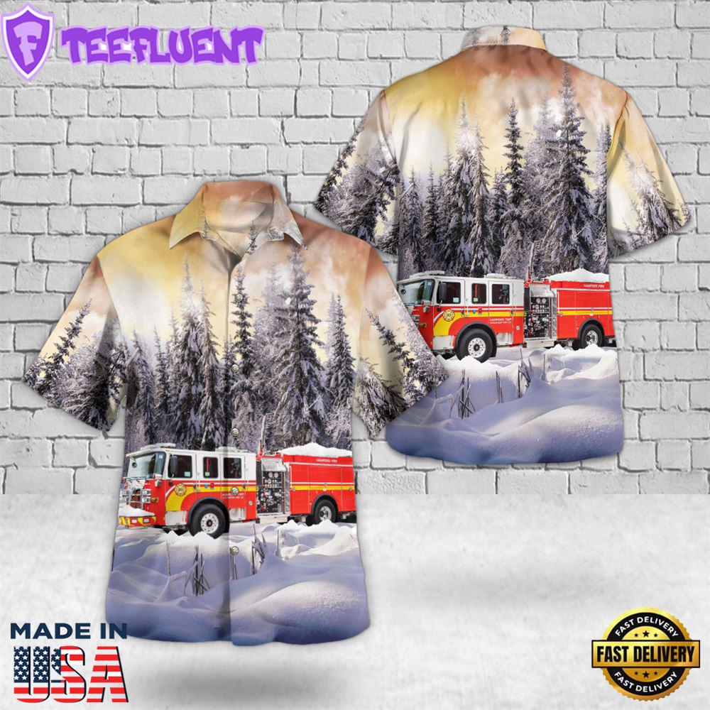 Mechanicsburg, Pennsylvania, Hampden Township Volunteer Fire Company Christmas Hawaiian Shirt