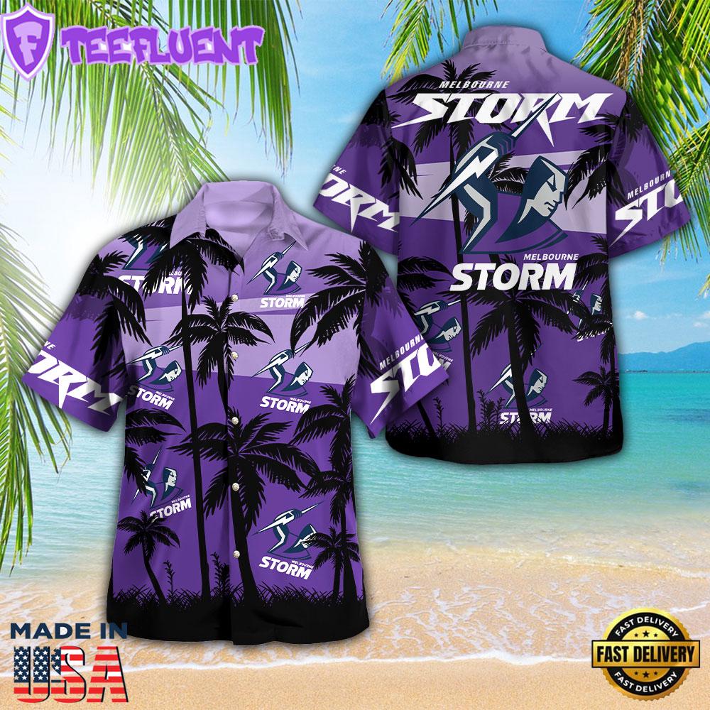 Melbourne Storm 3D Gift Summer Hawaiian Shirt For Man And Women