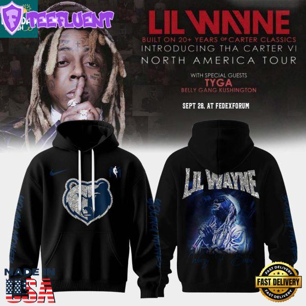 Memphis Grizzlies Lil Wayne 2025 Tha Carter VI North America Tour Hoodie