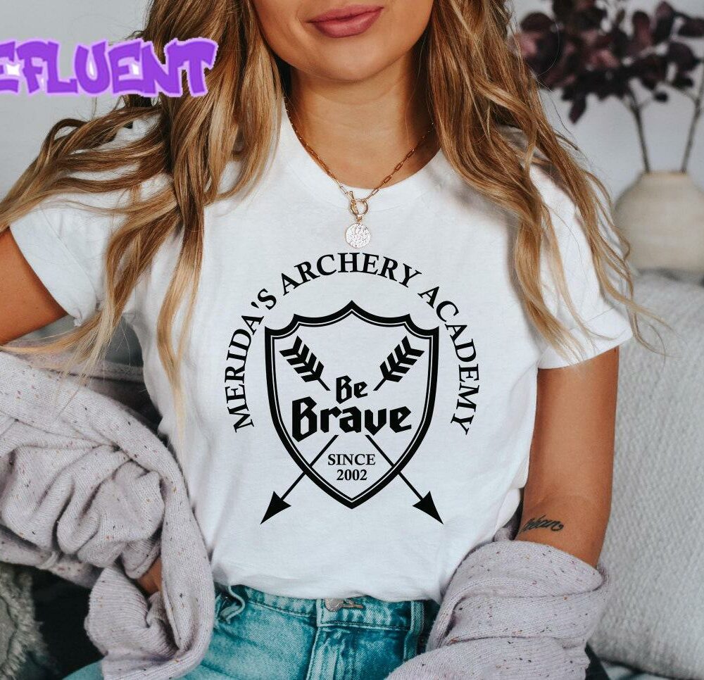 Merida Archery Academy T-Shirt Disney Brave Princess Merida Tee Women's Graphic Top