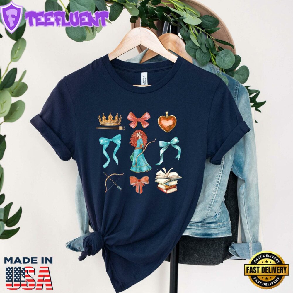 Merida Disney Princess Shirt Brave Princess Merida Tee Cute Coquette Merida T-Shirt