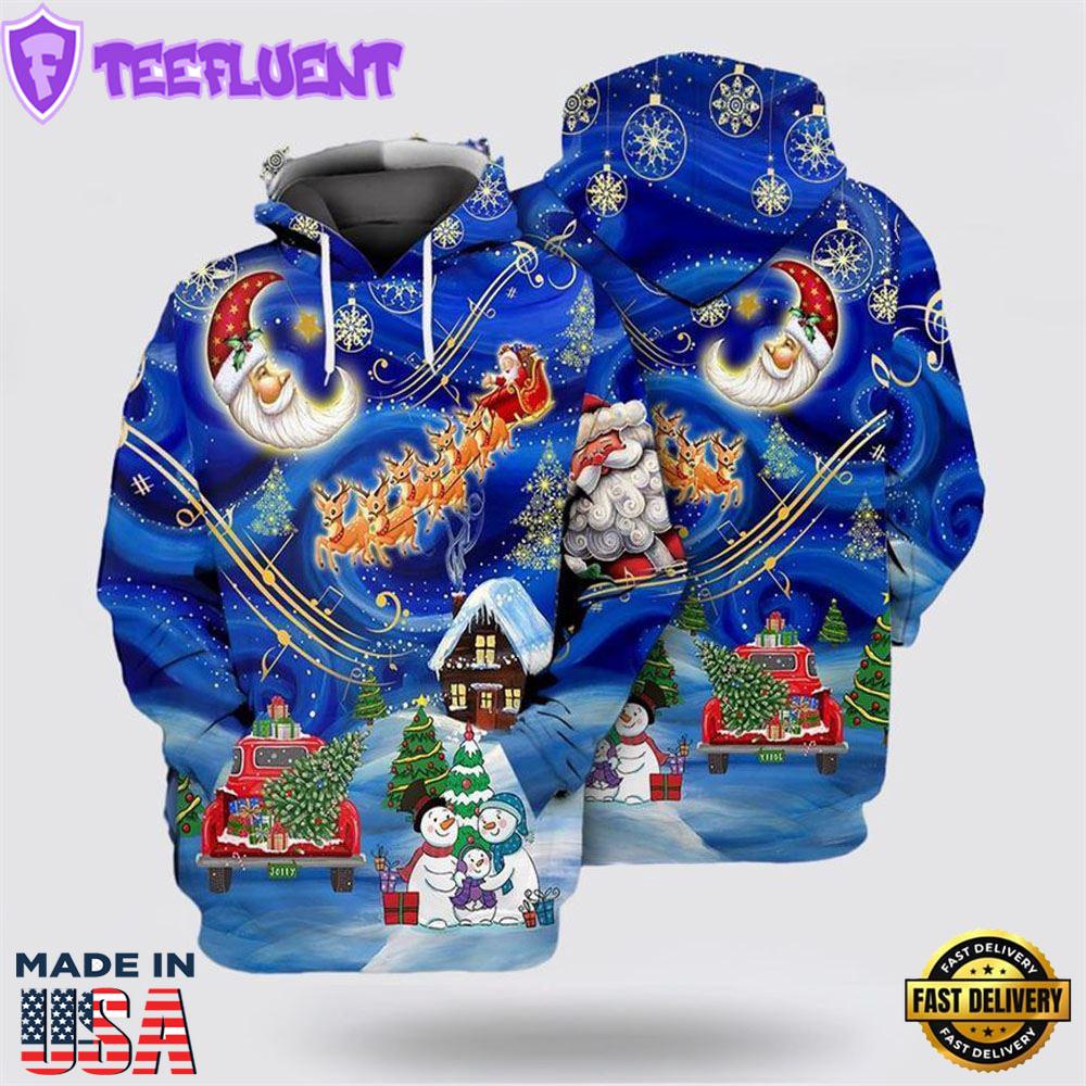 Merry Christmas 1 All Over Print 3D Hoodie