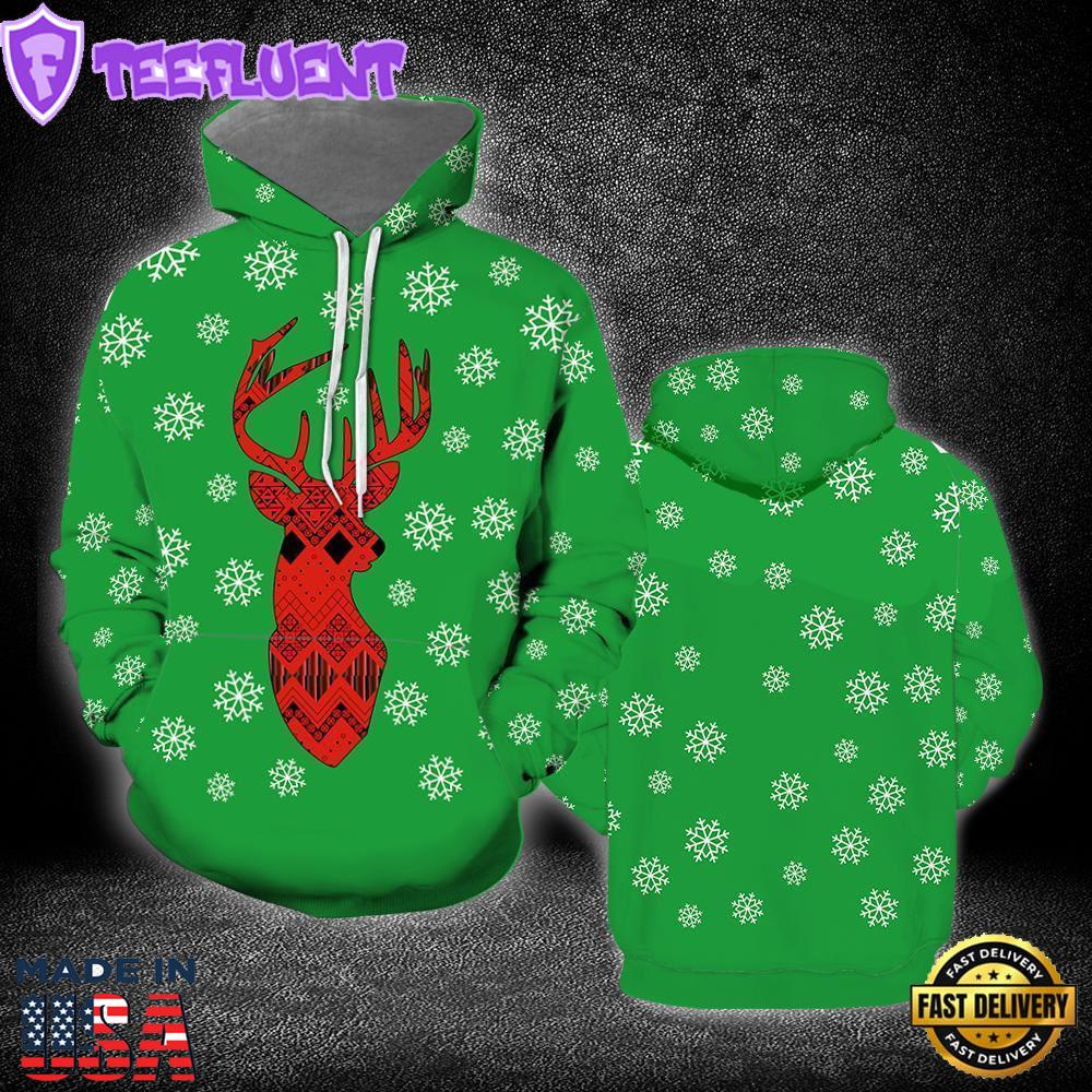 Merry Christmas 3 All Over Print 3D Hoodie