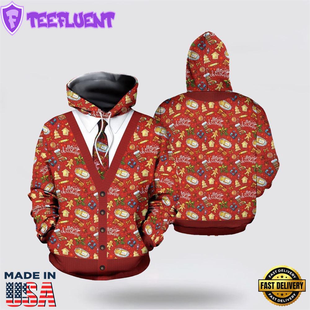 Merry Christmas 4 All Over Print 3D Hoodie