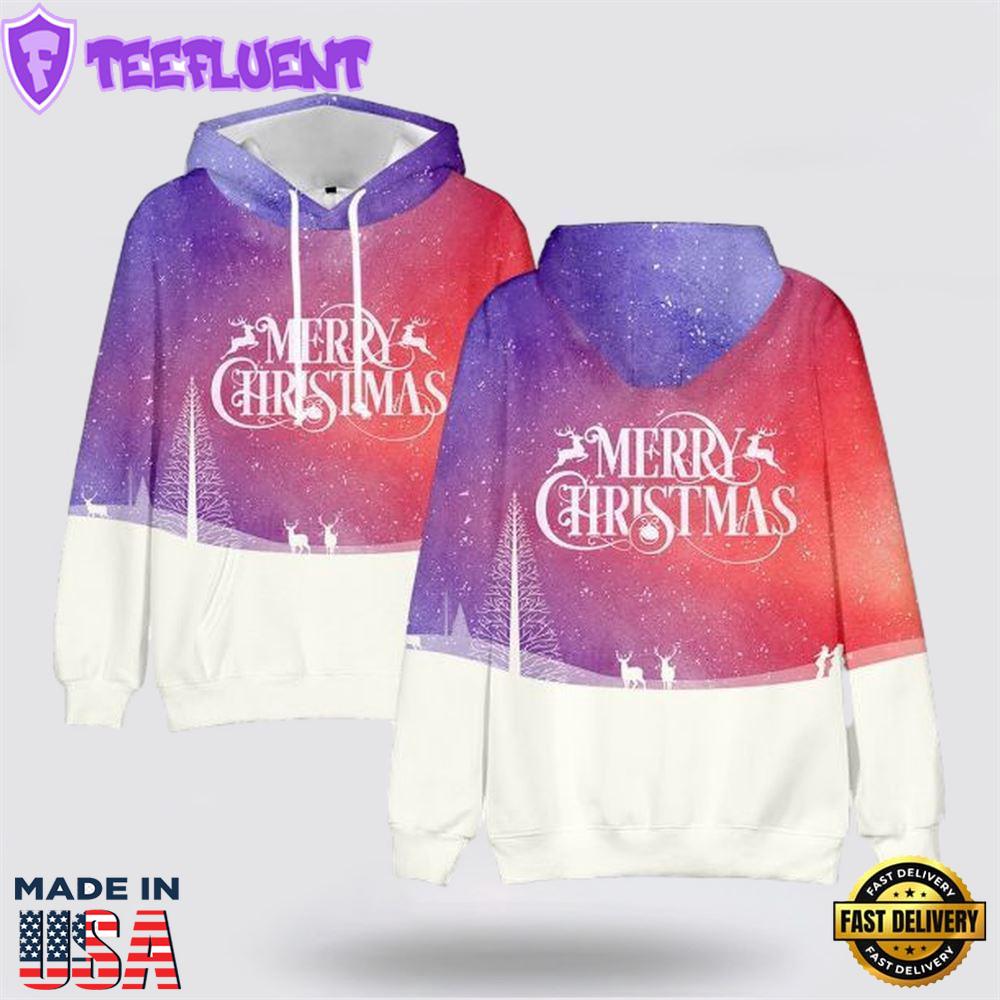 Merry Christmas 8 All Over Print 3D Hoodie