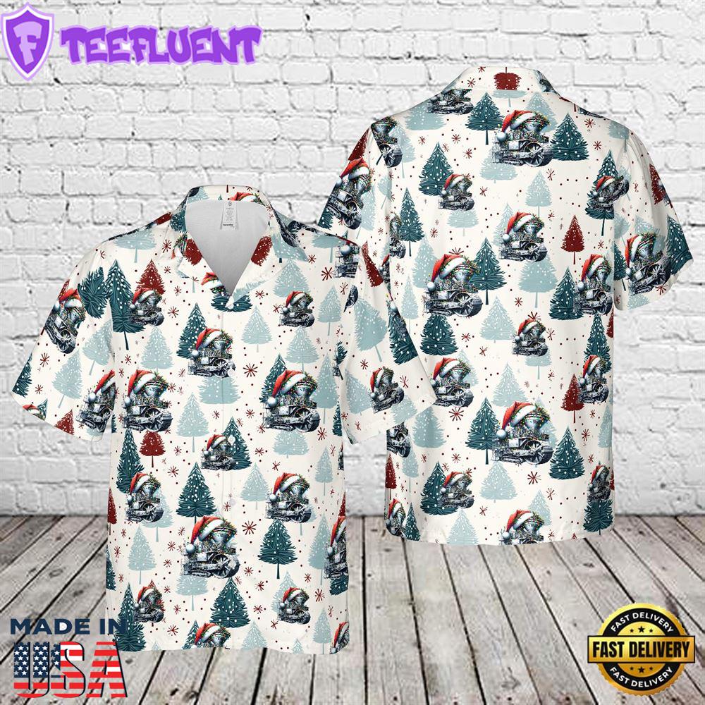 Merry Christmas Asphalt Grinder Hawaiian Shirt