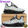 Merry Christmas Cute Print Pattern Black Max Soul Shoes