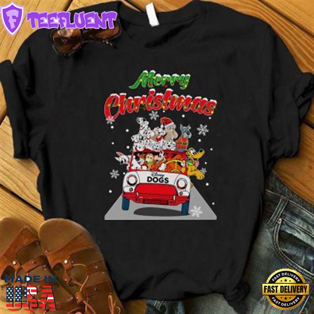 Merry Christmas Disney Dog Shirt
