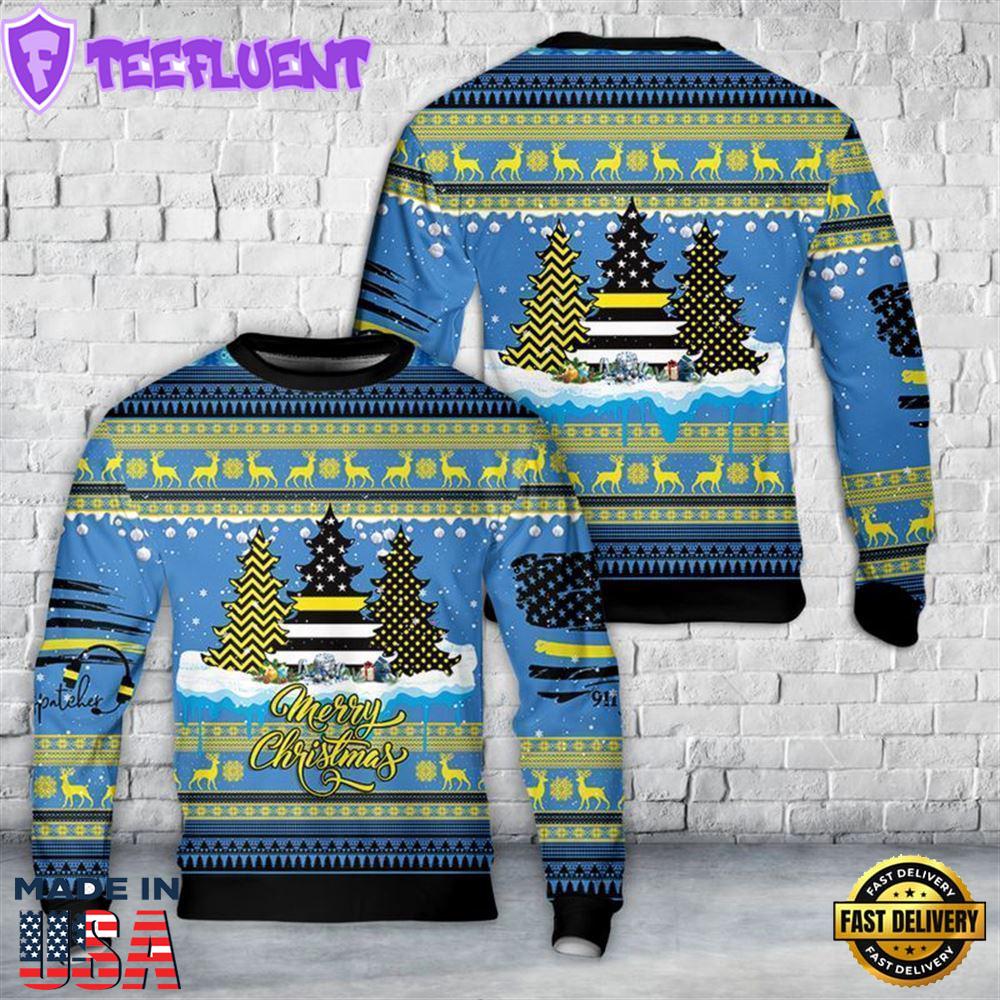 Merry Christmas Dispatch Tree Ugly Christmas Sweater For Men And Women