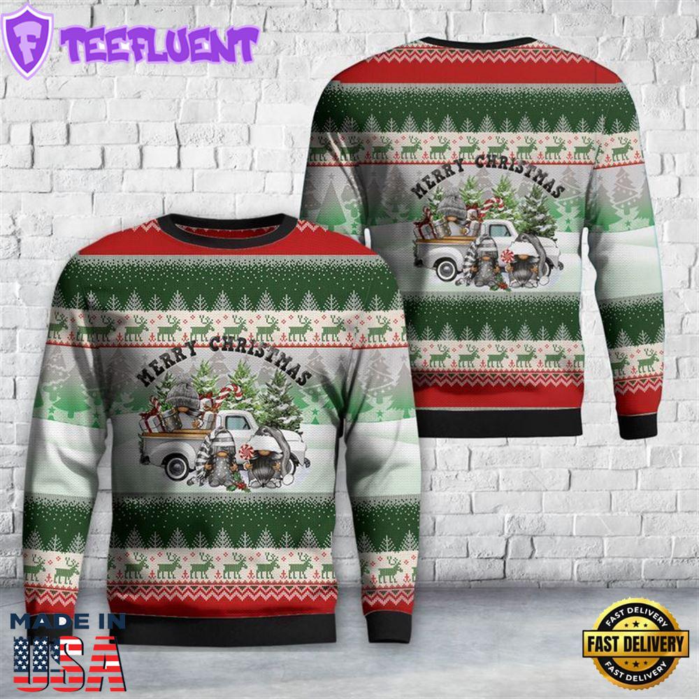 Merry Christmas Gnomies Ugly Christmas Sweater For Men And Women