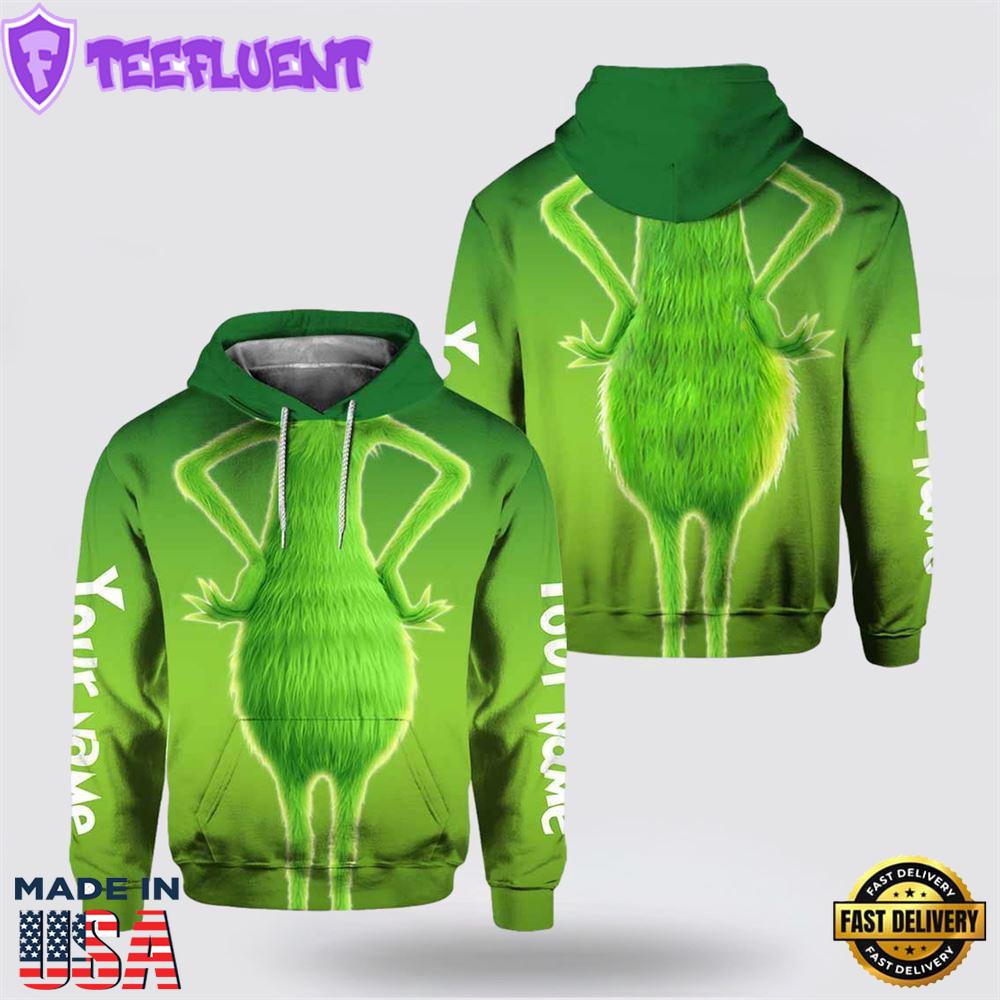 Merry Christmas Grich All Over Print 3D Hoodie